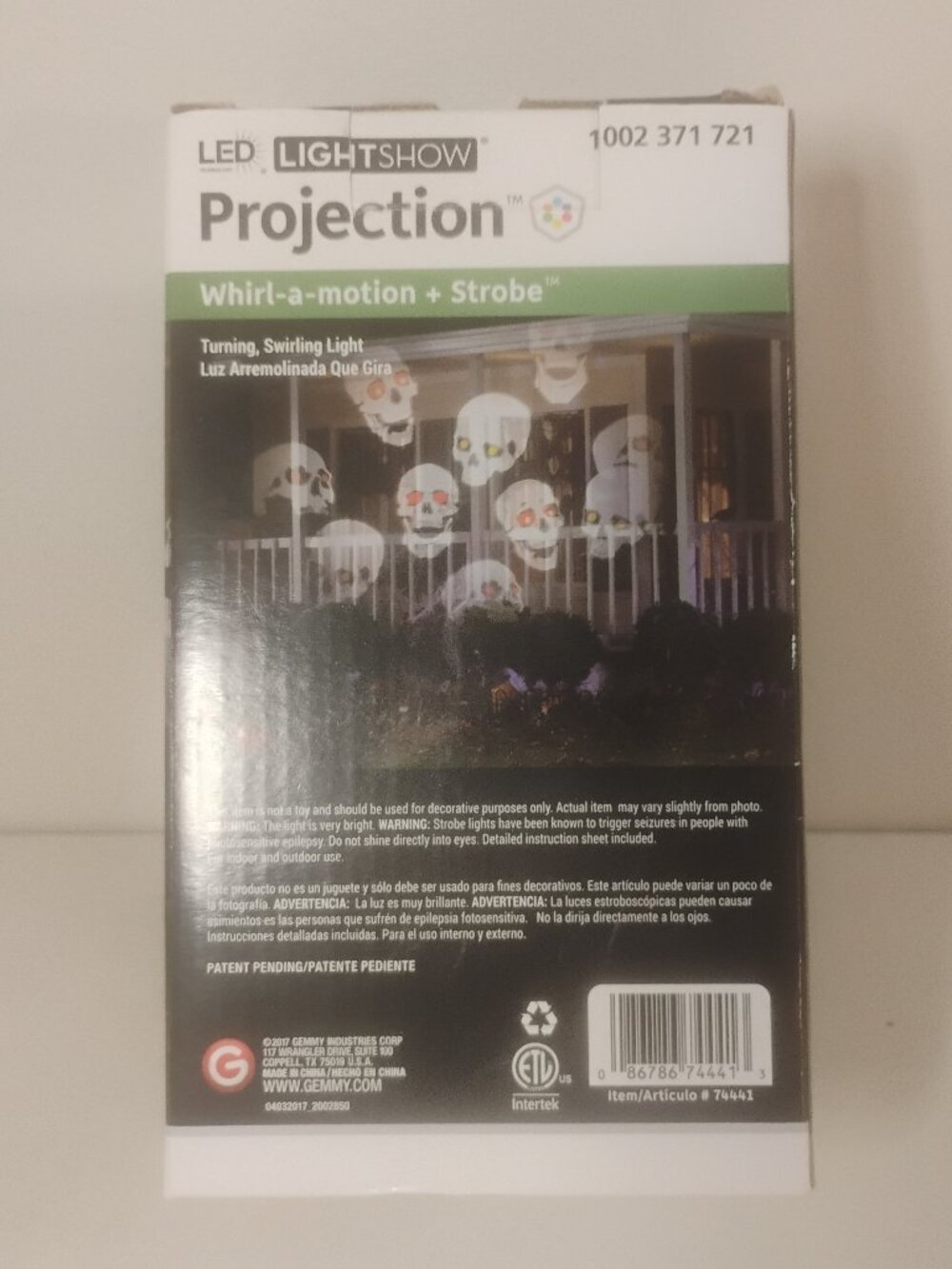 LightShow Halloween LED Projection Light Whirl-A-Motion Strobe Ghosts